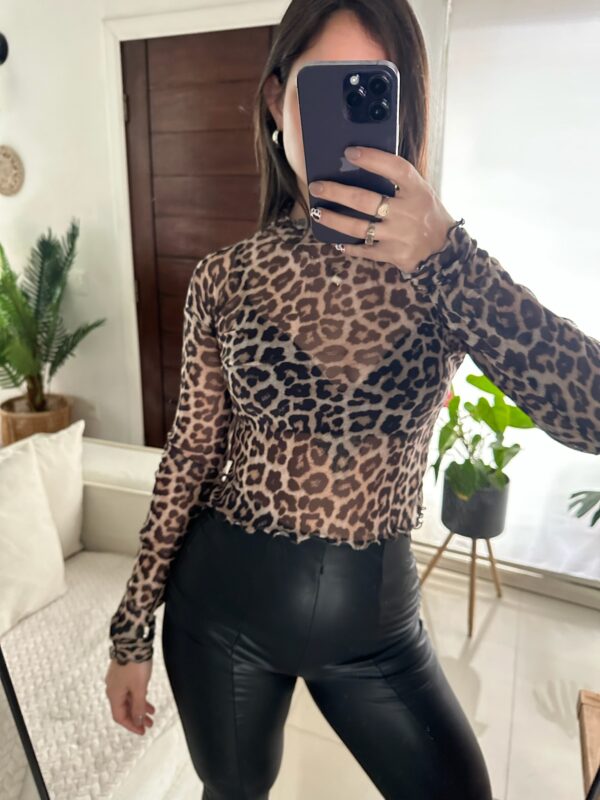 CROP LEOPARDO CROP TOP